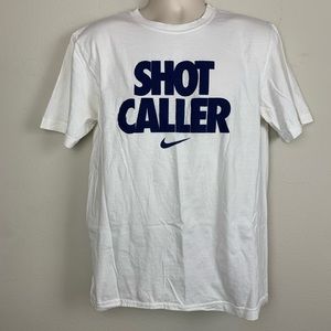 NIKE Brand Shot Caller Athletic Fit T Shirt Size L